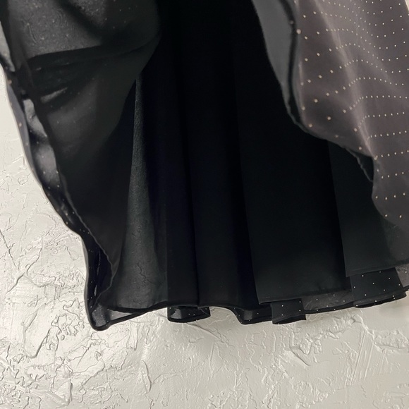 Ralph Lauren 100% Silk Polka Dot Button Up Knee Length Dress, Sz 4 - Picture 5 of 7